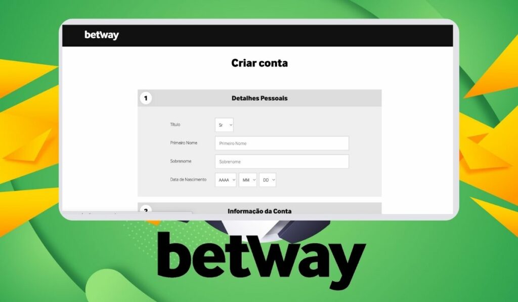 Guia detalhado de criação de conta no site Betway Brasil