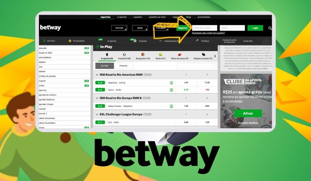 Betway Brasil como fazer login na sua conta no site