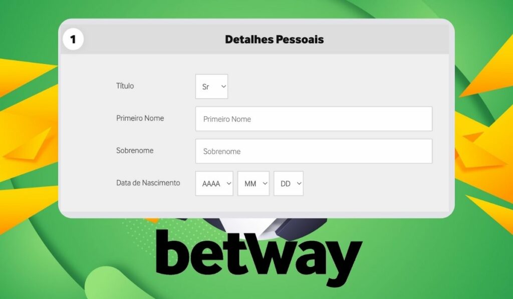 Instruções de registro de conta Betway Brasil